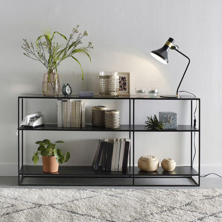 Zeitgenössischer Akzenttisch Antike Finish -Sofa -Konsolentisch in Metall