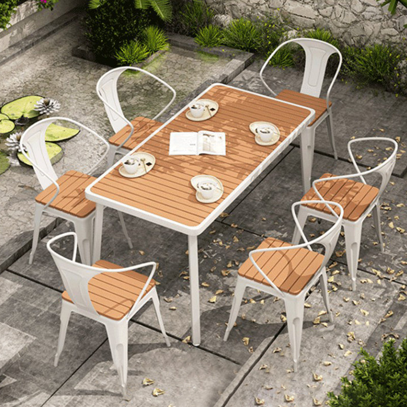 Modern Reclaimed Wood Dining Table Set 1/5/7 Pieces Dining Set for Home Use