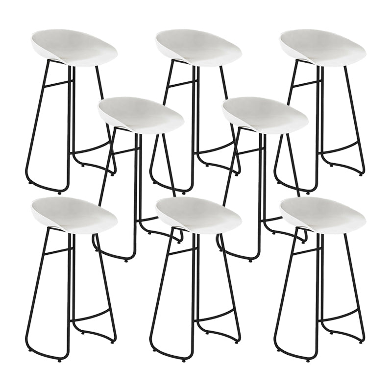 Taburete de mostrador industrial con taburetes de barra de plástico para Bristol