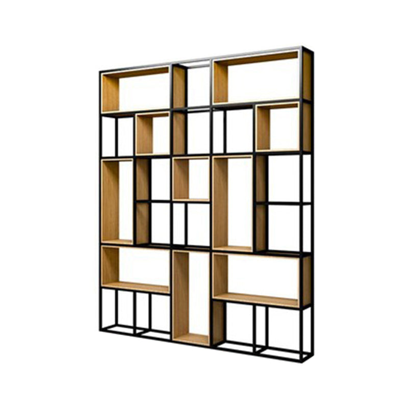 Scaffali di libreria per scaffali Etagere in metallo naturale includeva libreria aperta per sala da studio