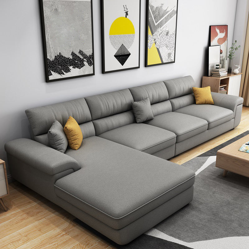 Cuscini nordici in tessuto stazionario soggiorno di divano del braccio ad incasso