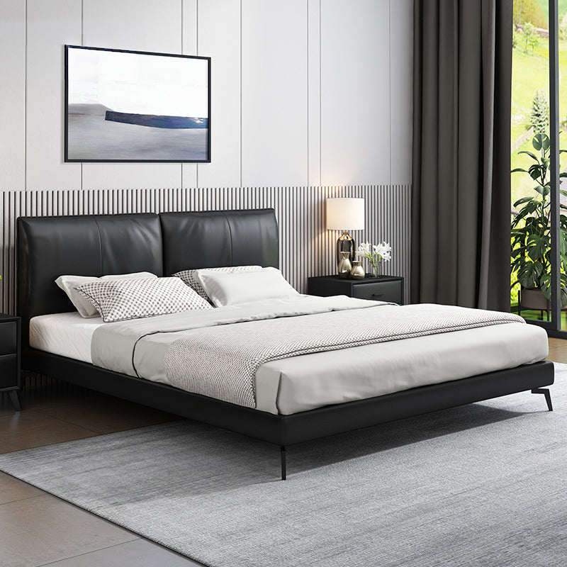 Letto standard imbottito contemporaneo, letto testiera rettangolare