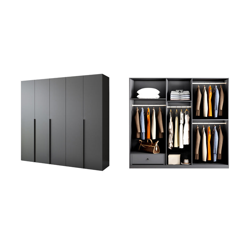 Moderne houten garderobe kast slaapkamer zachte deuren close deuren araRoire