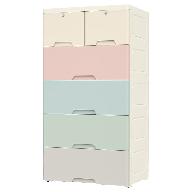 Armoire non conservatrice avec armoire de rangement en plastique de tiroir avec jambes