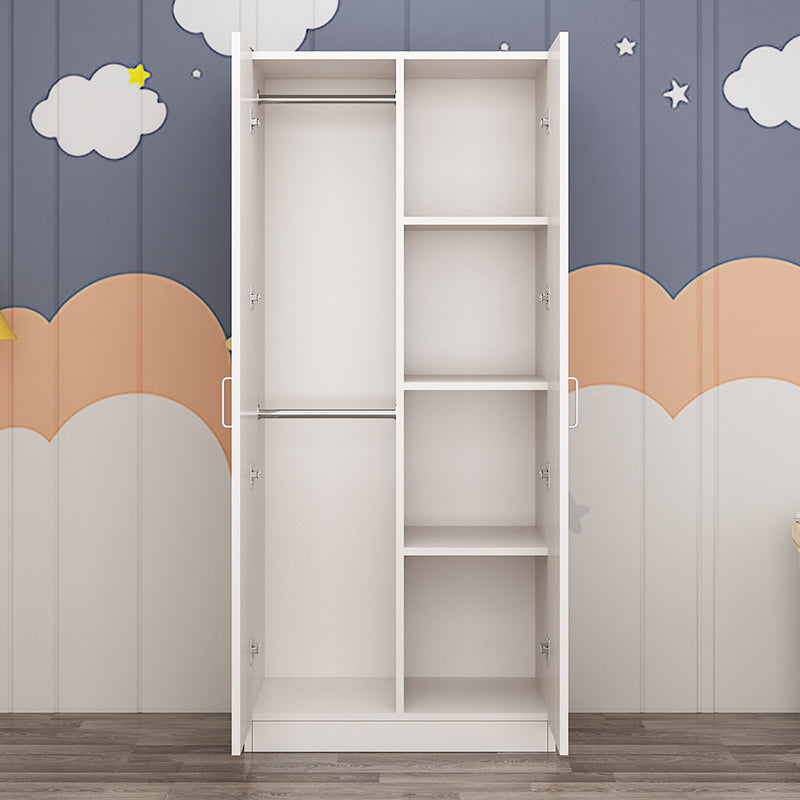 2 puertas de armario moderno y contemporáneo de 4 estanterías de 4 estantes