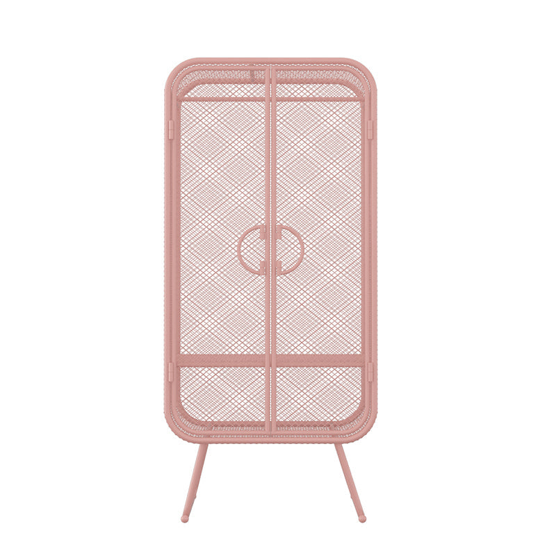 Noordse ijzeren rooster Garderobe Lange hangende opberg metalen opbergkast