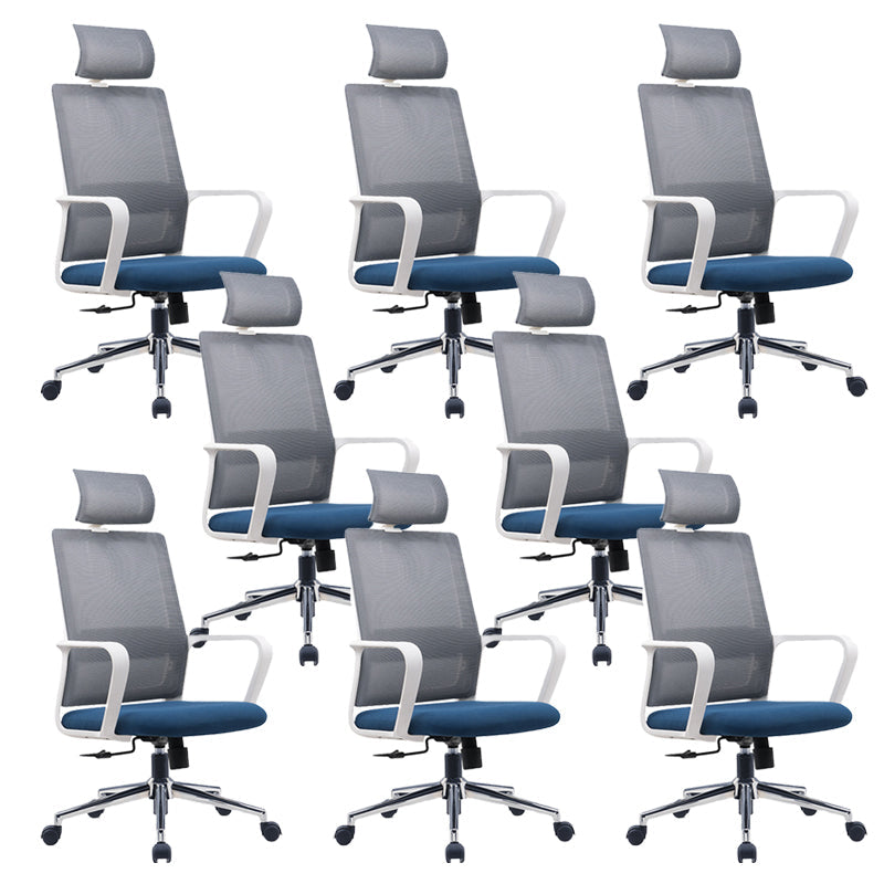 Sedia da scrivania contemporanea da 25 "sedia a braccia fissa traspirante in armi fissa