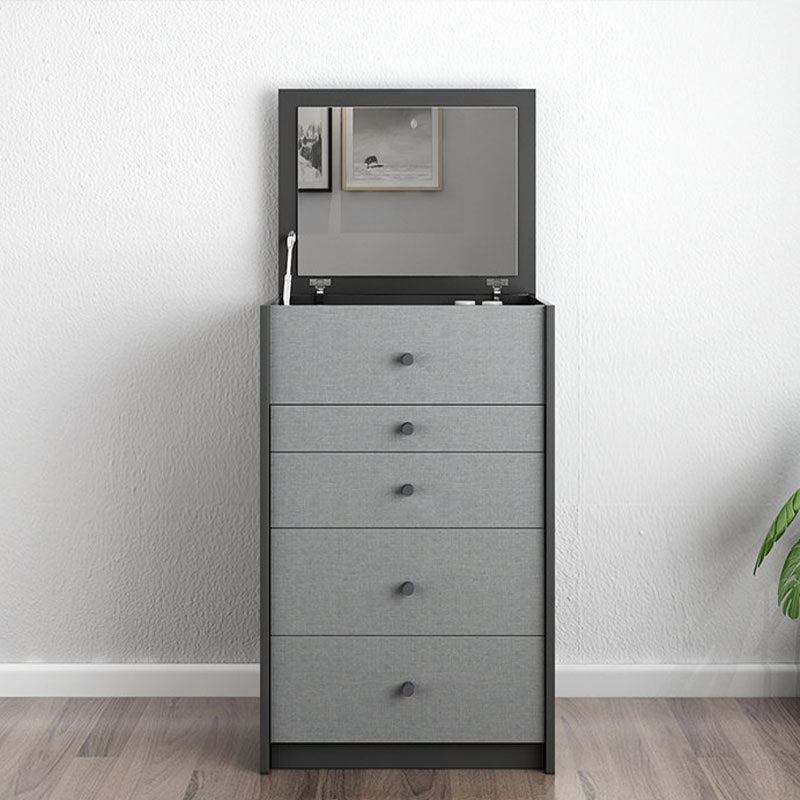 Vanity trucco con 5 cassetti di stoccaggio da 15,74 "largo cassettiera in legno