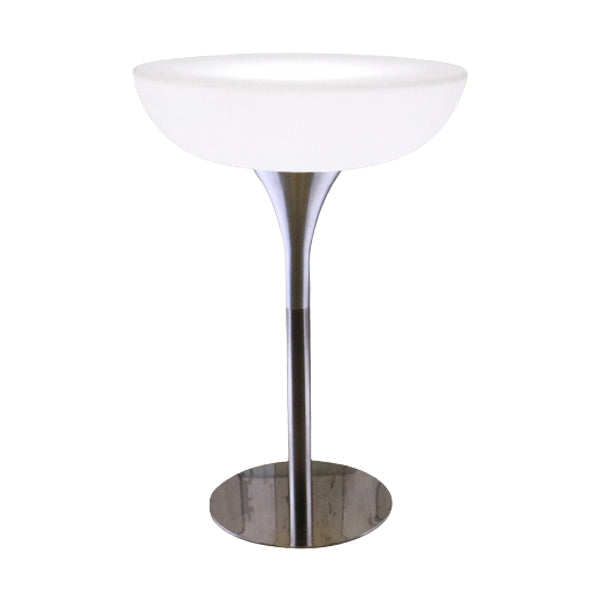 Polyethylene Round Table Industrial Style Commercial Outdoor Bar Table 31.4"L x 31.4"W x 41.7"H Without Chairs Clearhalo 'Bar Furniture' 'Bar Tables' 'bar_tables' 'furn' 'furn_bar_tables' 'Furniture' 'Kitchen & Dining Furniture' 6206026