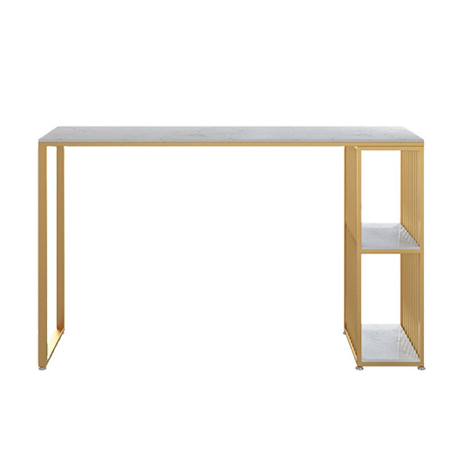 Contemporary Bar Table Bar Height Rectangle Pub Table for Breakroom