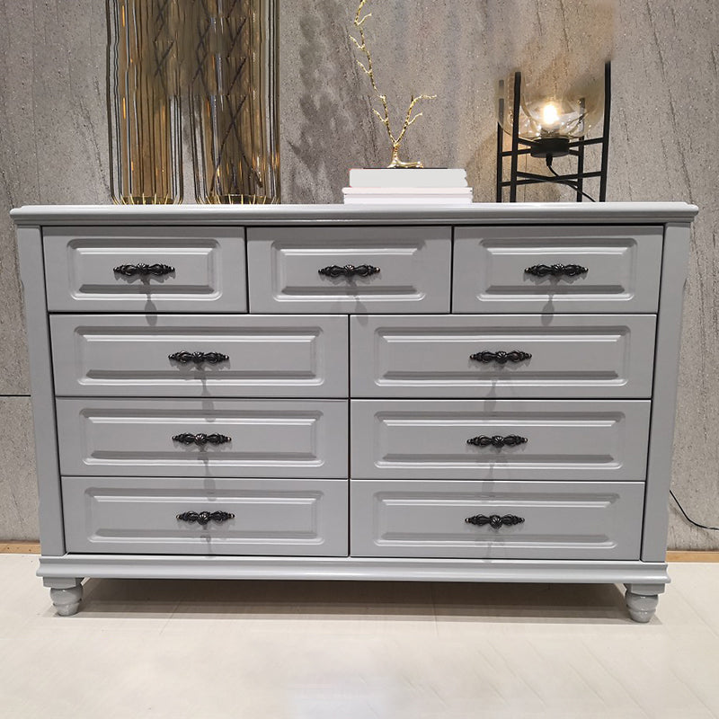 Traditionele horizontale slaapkamerkist houten opbergkast met laden