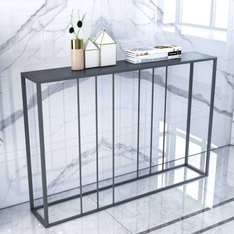 29.53 "Mesa de consola de hierro de acento moderno de 29.53" con 1 estante