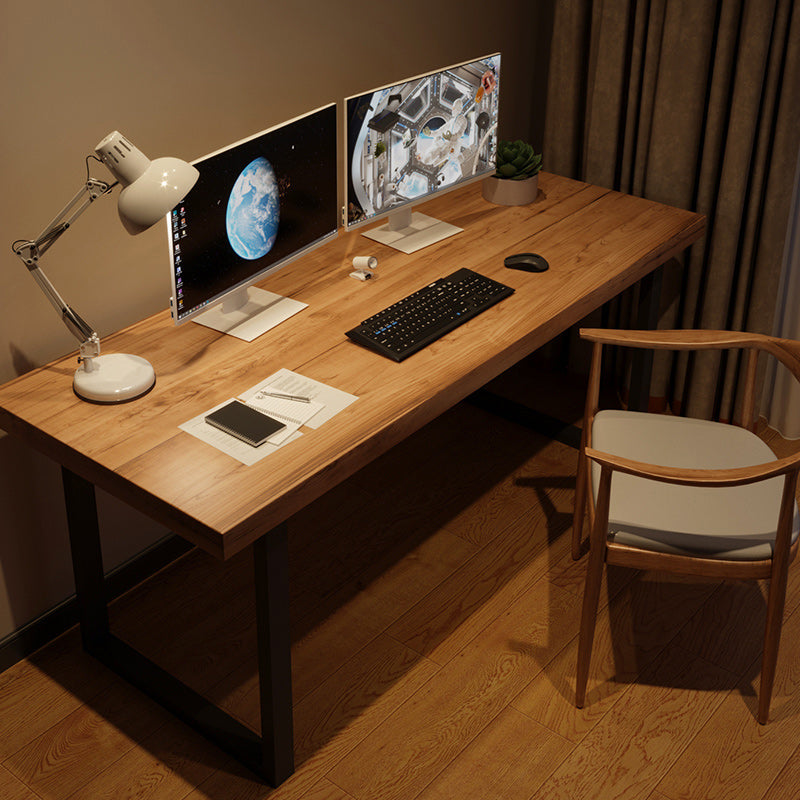 Solid Wood Writing Desk Bureau Industrial rechthoekige gaming -bureau voor thuis