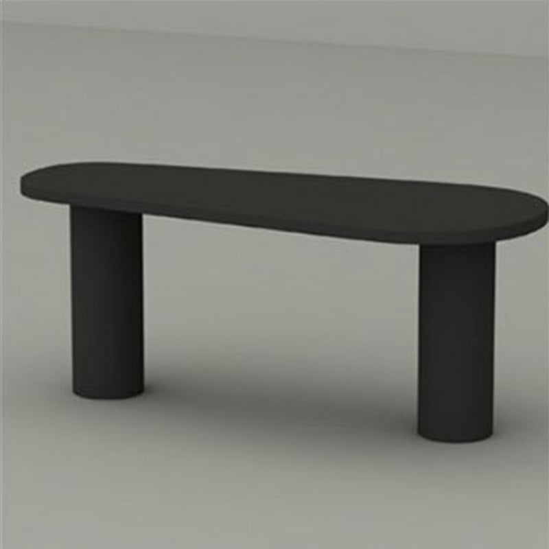 Escritorio de escritura negro / negro escritorio de oficina artificial industrial de madera