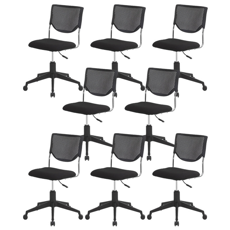 Sedia da ufficio regolabile a metà schiena sedia girevole contemporanea con ruote