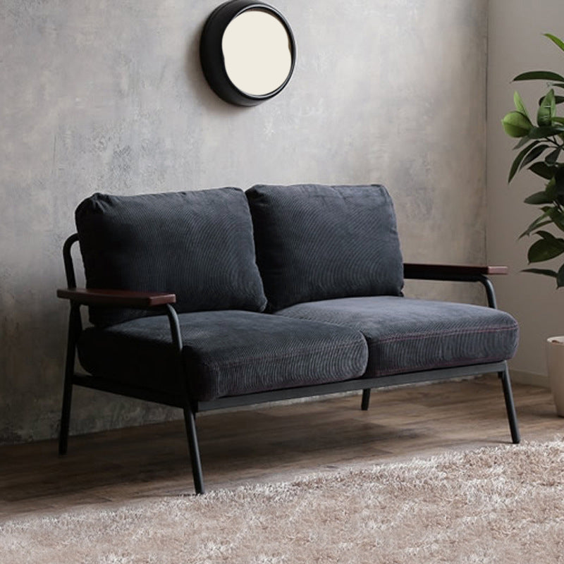 コンテンポラリーファブリックの標準セッピークッションスクエアアームソファ