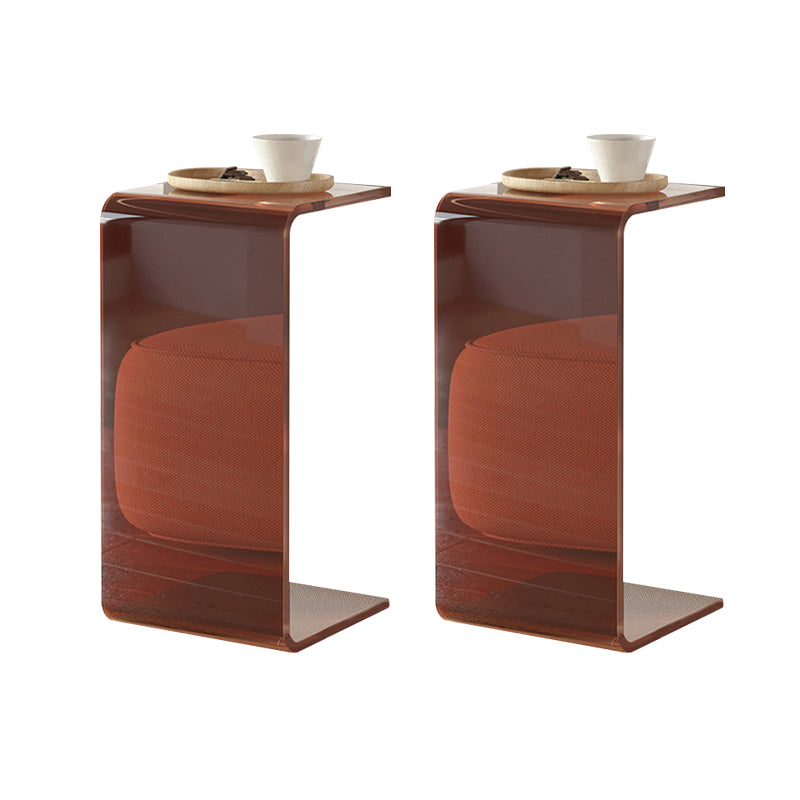 Mesa de esquina cuadrada de la mesa lateral del extremo acrílico moderno para la sala de estar
