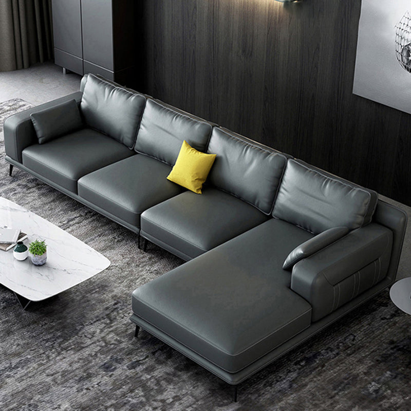 Salle de salon en cuir stationnaire