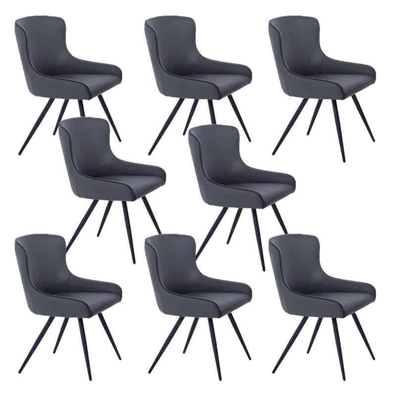 Contemporary Arm Chair Wingback Dining Room Chair for Indoor 8 Piece Set Clearhalo 'Dining Chairs' 'Dining Tables & Seating' 'dining_chair' 'furn' 'furn_dining_chair' 'Furniture' 'Kitchen & Dining Furniture' 6219017