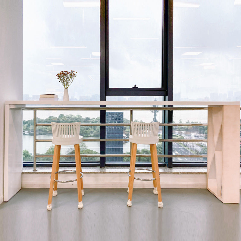 Tavolo bianco e set di sgabelli 1/2/3 pezzi tavolo da bar moderni e sgabelli