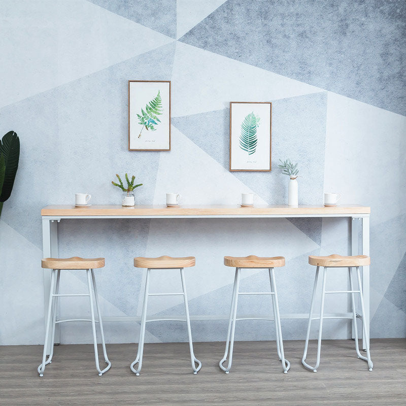 Tavolo da bar in stile moderno 1/5 pezzi Set di rettangolo in legno massiccio