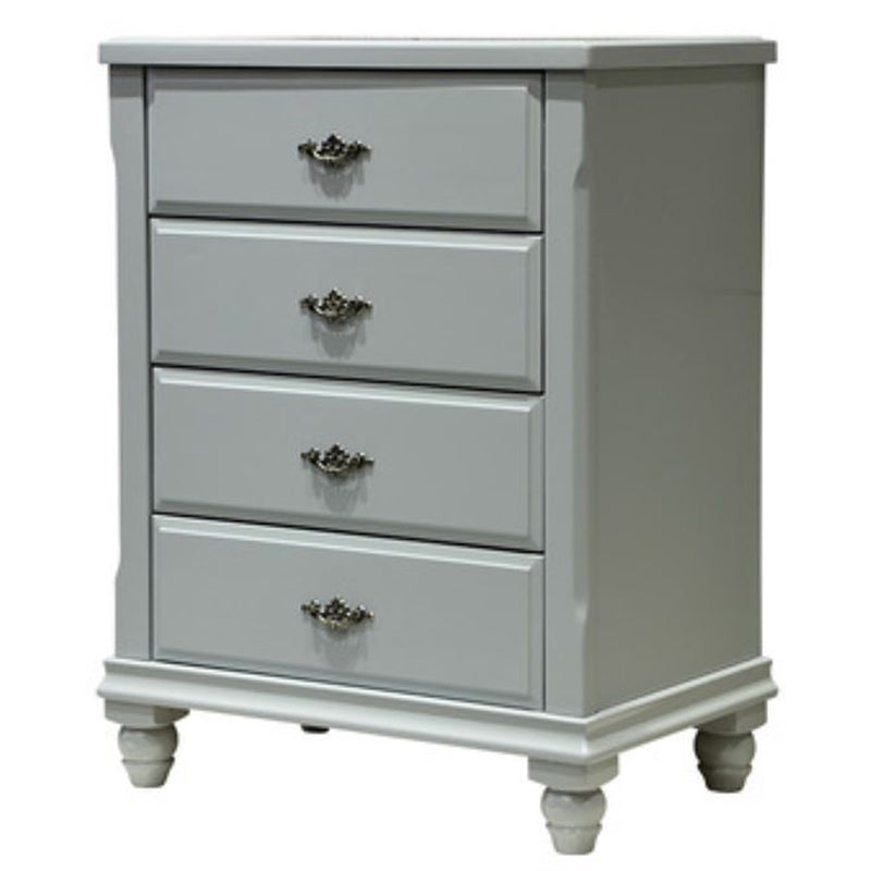 Traditional Storage Chest Solid Wood Storage Chest Dresser with 3/4 Drawers Grey 4 Clearhalo 'Bedroom Furniture' 'Dressers & Chests' 'dressers_chests' 'furn' 'furn_dressers_chests' 'Furniture' 6228416