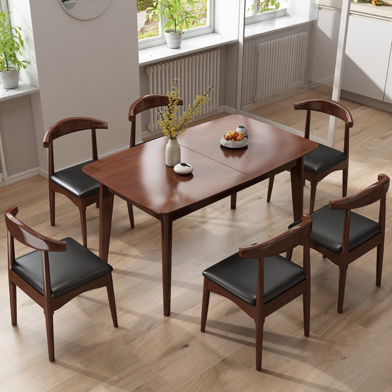 Solid Wood Dining Table Rectangle Modern Dining Table for Dining Room