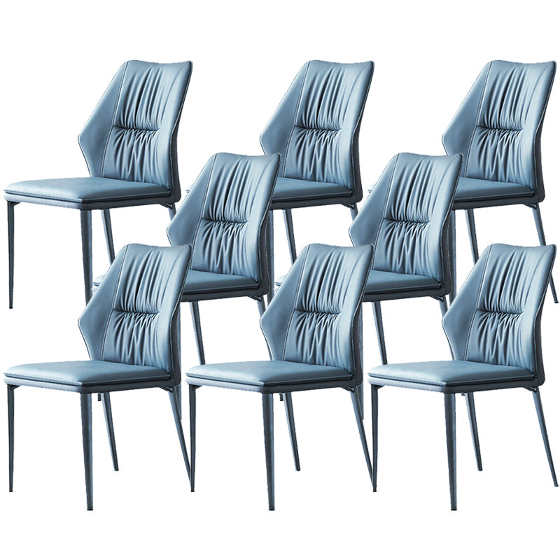 Faux lederen keuken eetstoelen hedendaagse wingback zijstoelen