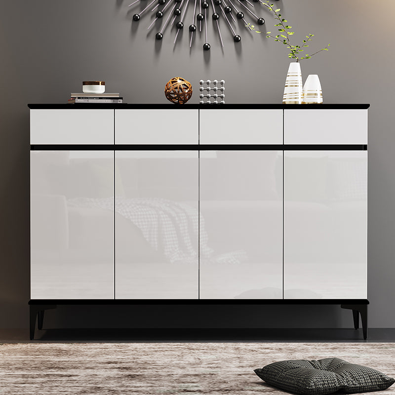 Armoire moderne simple 39,4 "TALLE 2/34 - tiroir gris et armoire de rangement noire