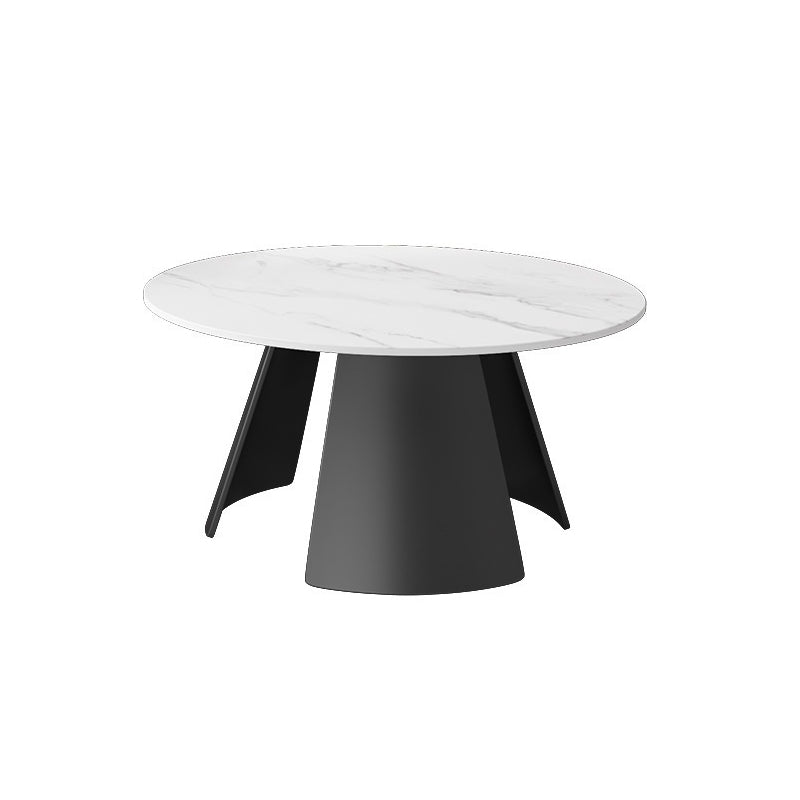 Glam Cocktail Table Pedestal/3 Legs Slate Round Single Coffee Table