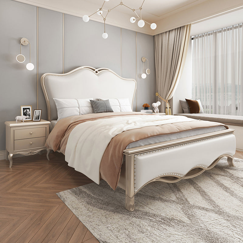 Letto in legno imbottito glam in legno solido letto cammello