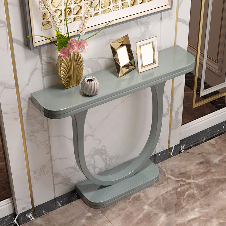 Solid Wood Console Table 33.46" Tall 1-shelf Accent Table for Hall