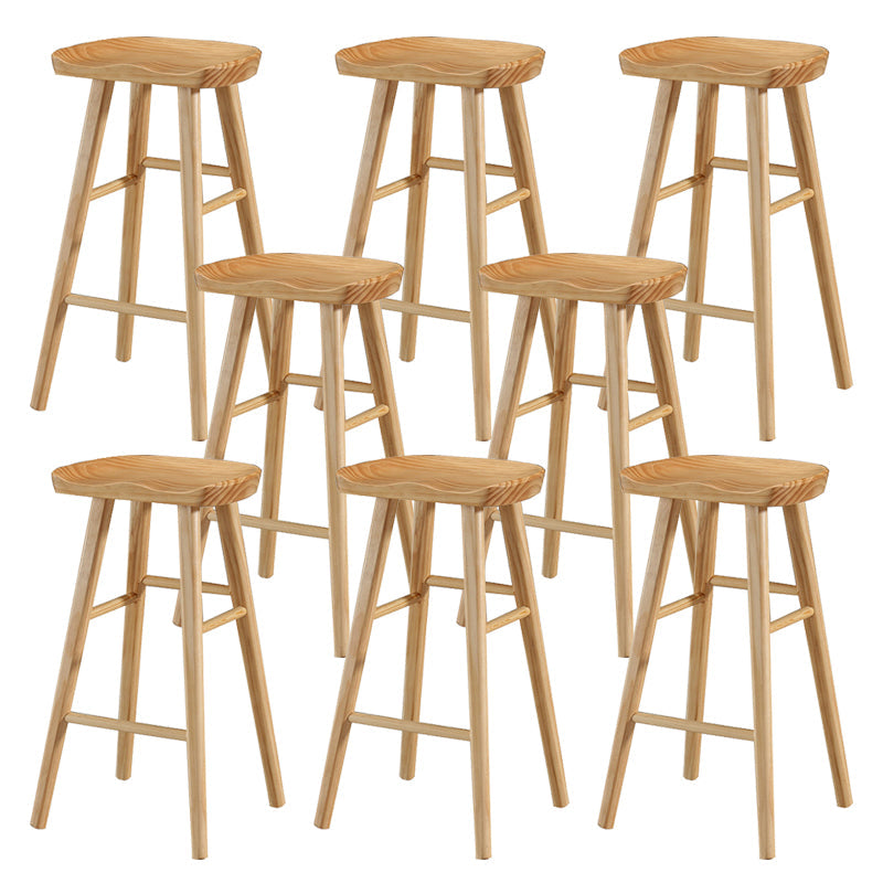 Tabouret de bar en bois massif contemporain tabouret de bar arrière pour usage domestique