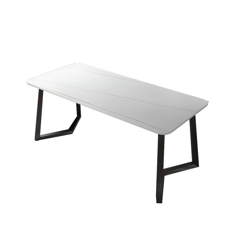 Scrivania rettangolare industriale scrivania per home office con gambe metalliche