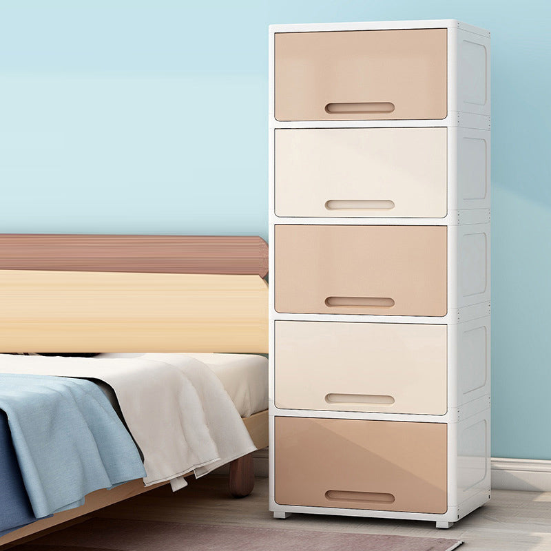 5-Door Storage Cabinet with Legs Non-Hanging Armoire for Home