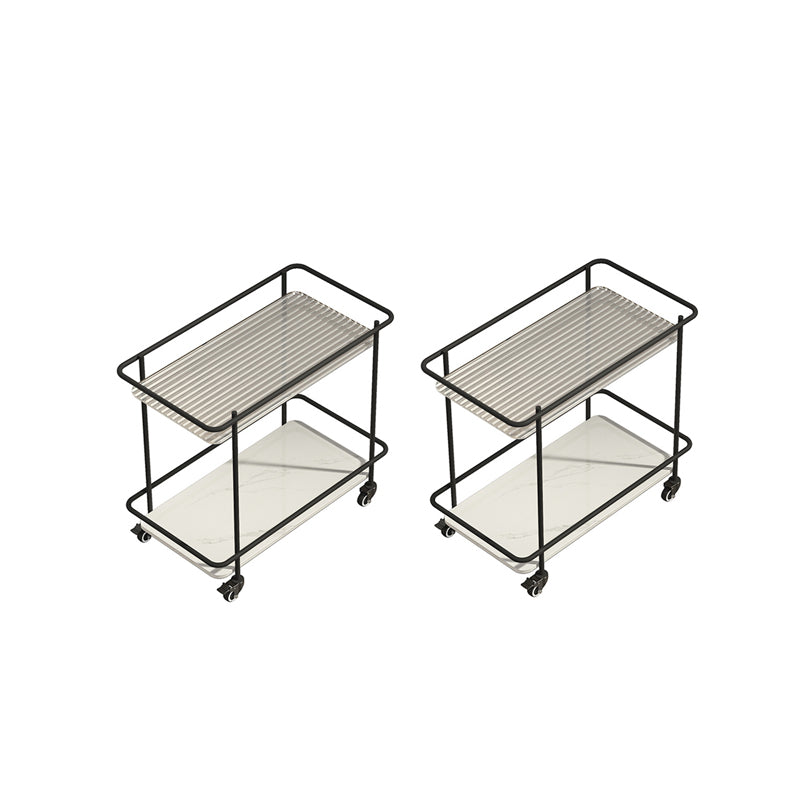 23.6 "Alta Tapa de tobogán contemporáneo Top de vidrio Top Table rectangular