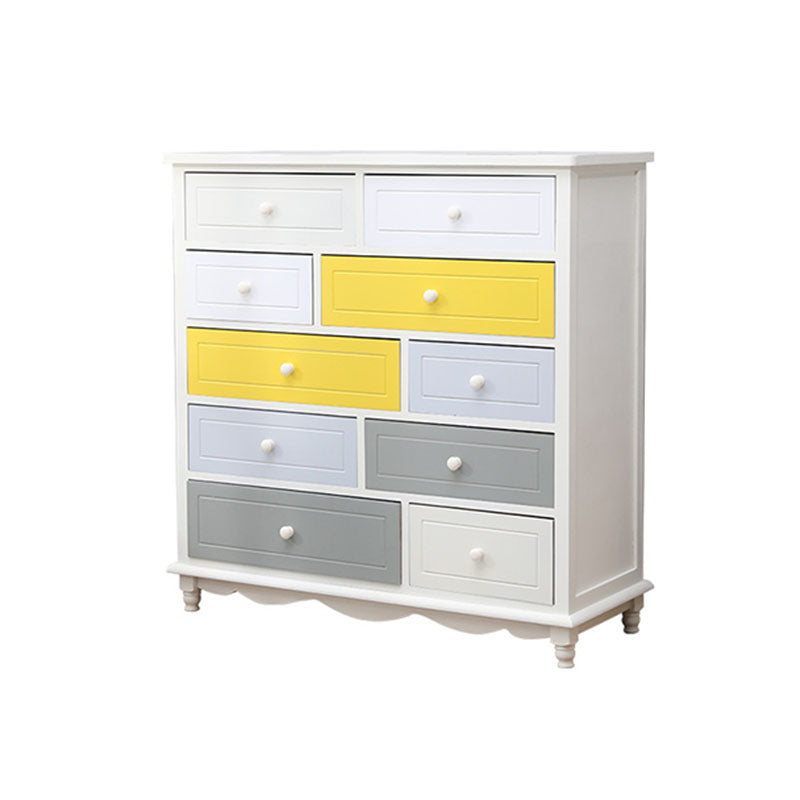 Glam Chest Bedroom Solid Wood Storage Chest in White with Drawers White-Gray 10 Clearhalo 'Bedroom Furniture' 'Dressers & Chests' 'dressers_chests' 'furn' 'furn_dressers_chests' 'Furniture' 6261449