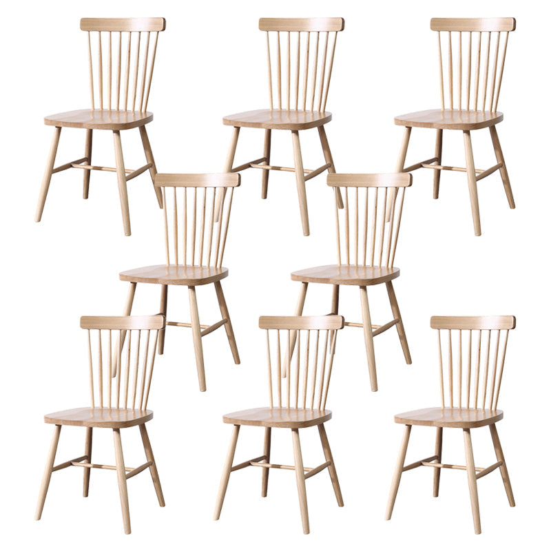 Traditional Side Chair Wood Slat Back Dining Room Chair for Kitchen