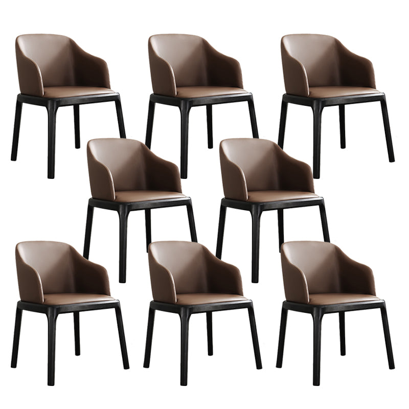 Traditional Chair Wood Solid Back Dining Room Chair for Home With Arms 8 Piece Set Clearhalo 'Dining Chairs' 'Dining Tables & Seating' 'dining_chair' 'furn' 'furn_dining_chair' 'Furniture' 'Kitchen & Dining Furniture' 6268237