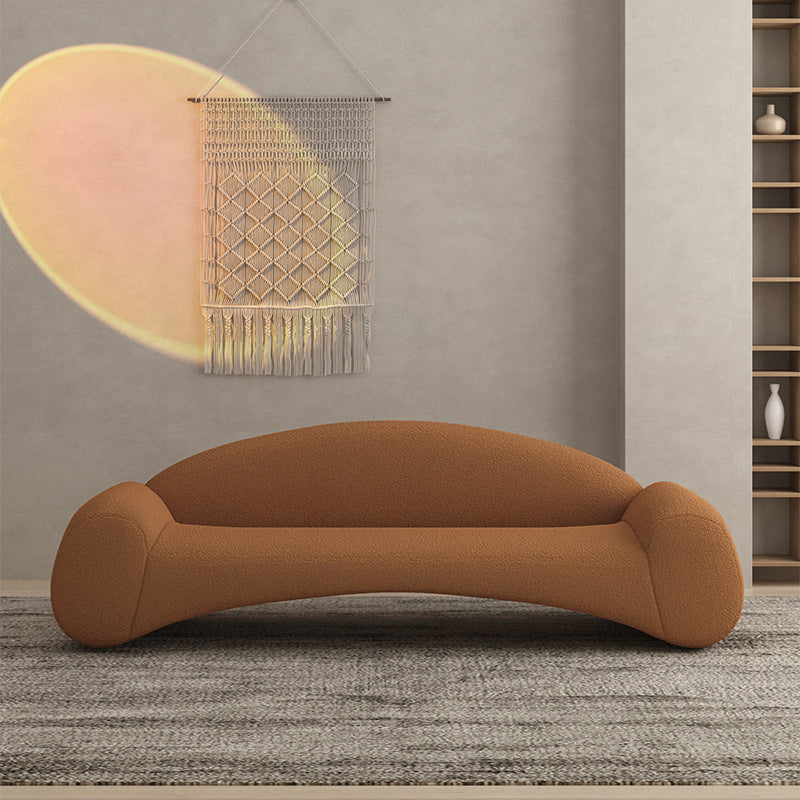 Zeitgenössischer engstem Rückensofa mit runden Arm Couch gebogener Sofa Couch