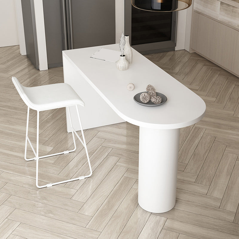 Mesa de barra de madera sólida Mesa de pub contemporánea especializada para interiores