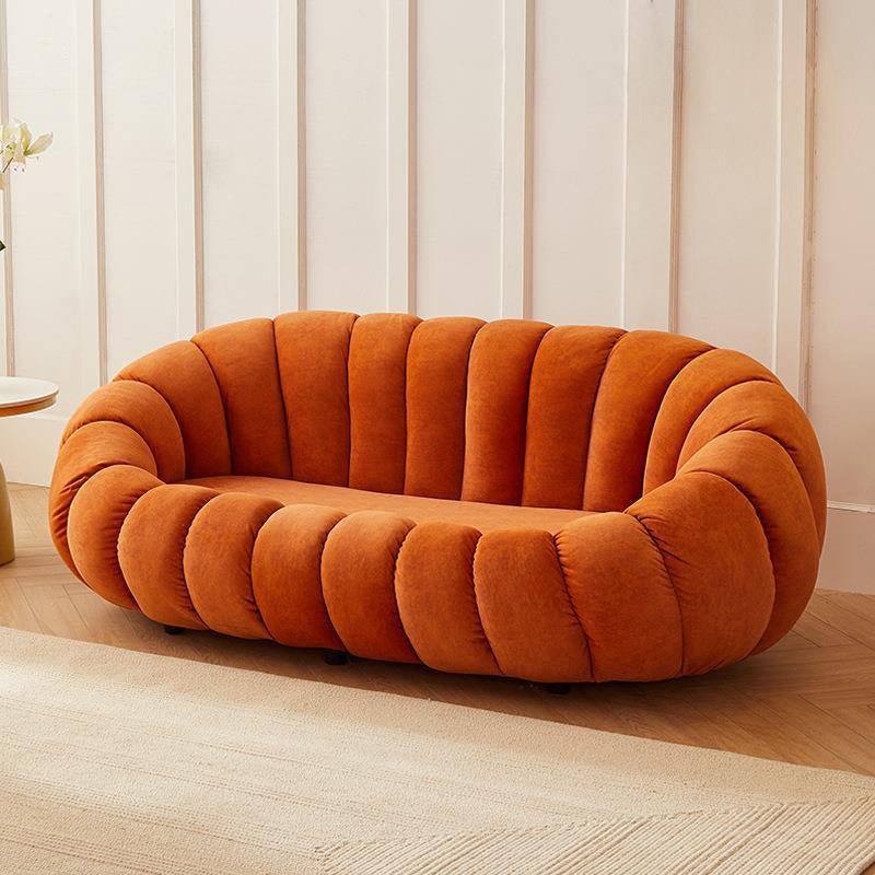 Zeitgenössisches Sofa mit abgeschrägten Armen 26,77 "hohes Standardsofa