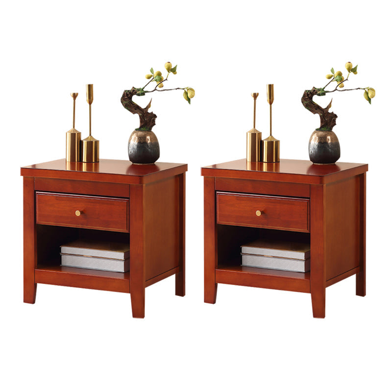 Gabinete de madera de goma tradicional de 20 "L x 20" H tradicional de madera de goma con 1 cortador