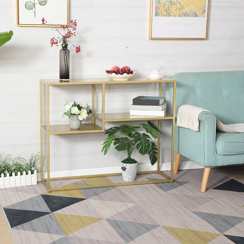 9.84 "W Tabla de acento de consola contemporánea Tabla de consola de acabado antiguo