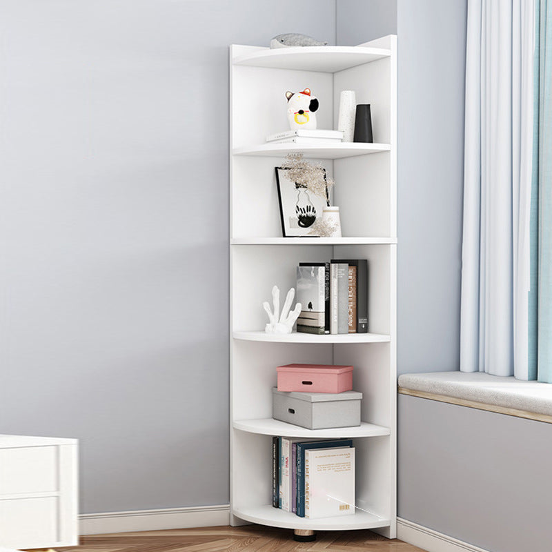 Moderno shelf -shelf -shelf -shelfcase libreria in legno ingegnerizzato con armadi
