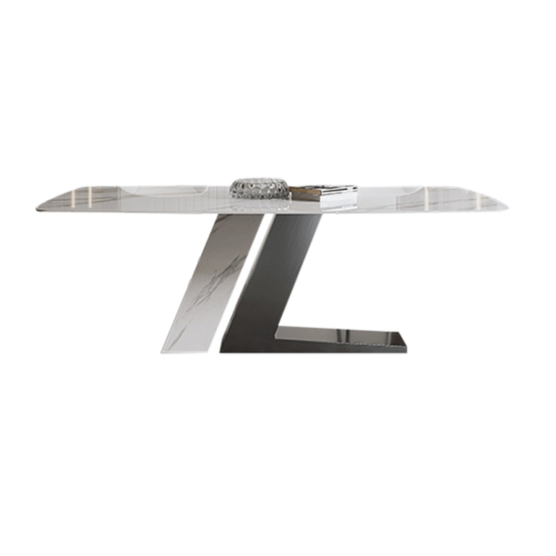 Glam Dining Rechthoekige tafel Eettafel van gesinterde stenen voor thuisgebruik