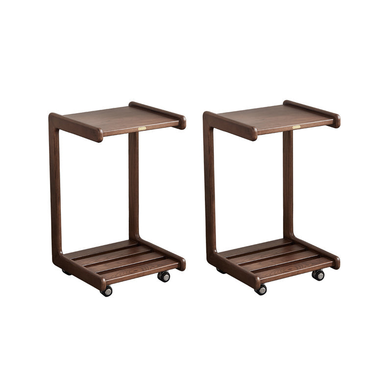 Tavolino contemporaneo tavolo da soggiorno marrone in legno massiccio