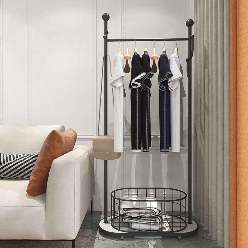 Metal Free Standing Hall Tree Contemporary Hall Stand con ganci per cappotto per il corridoio