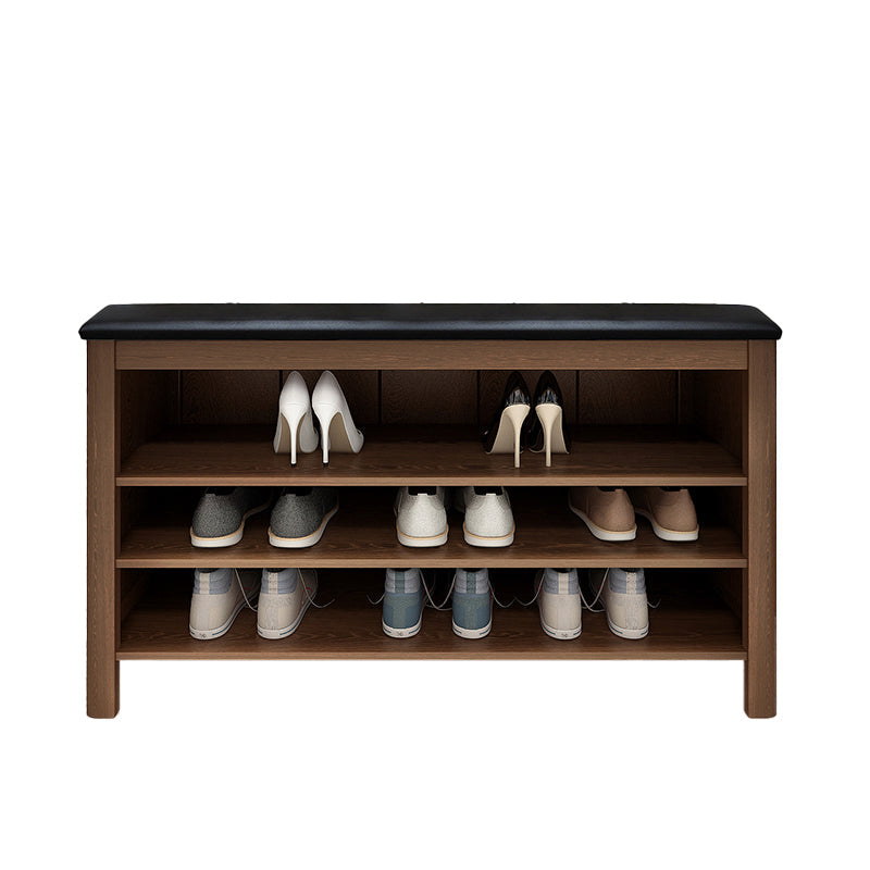 Banca in legno di gomma moderna rettangolo da 14 "panca larga