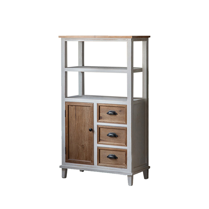 Wood 1 - Door Accent Cabinet Distressed Brown Shelves Included Chest with Drawers 27.6"L x 13.8"W x 48"H Clearhalo 'Cabinets & Chests' 'cabinets_chests' 'furn' 'furn_cabinets_chests' 'Furniture' 'Living Room Furniture' 6292493